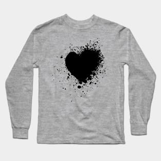 Black heart Long Sleeve T-Shirt